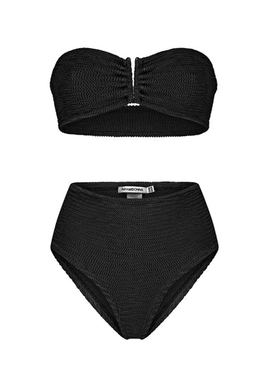 Frida High Waist Bikini Black - ONE SIZE - Bikini