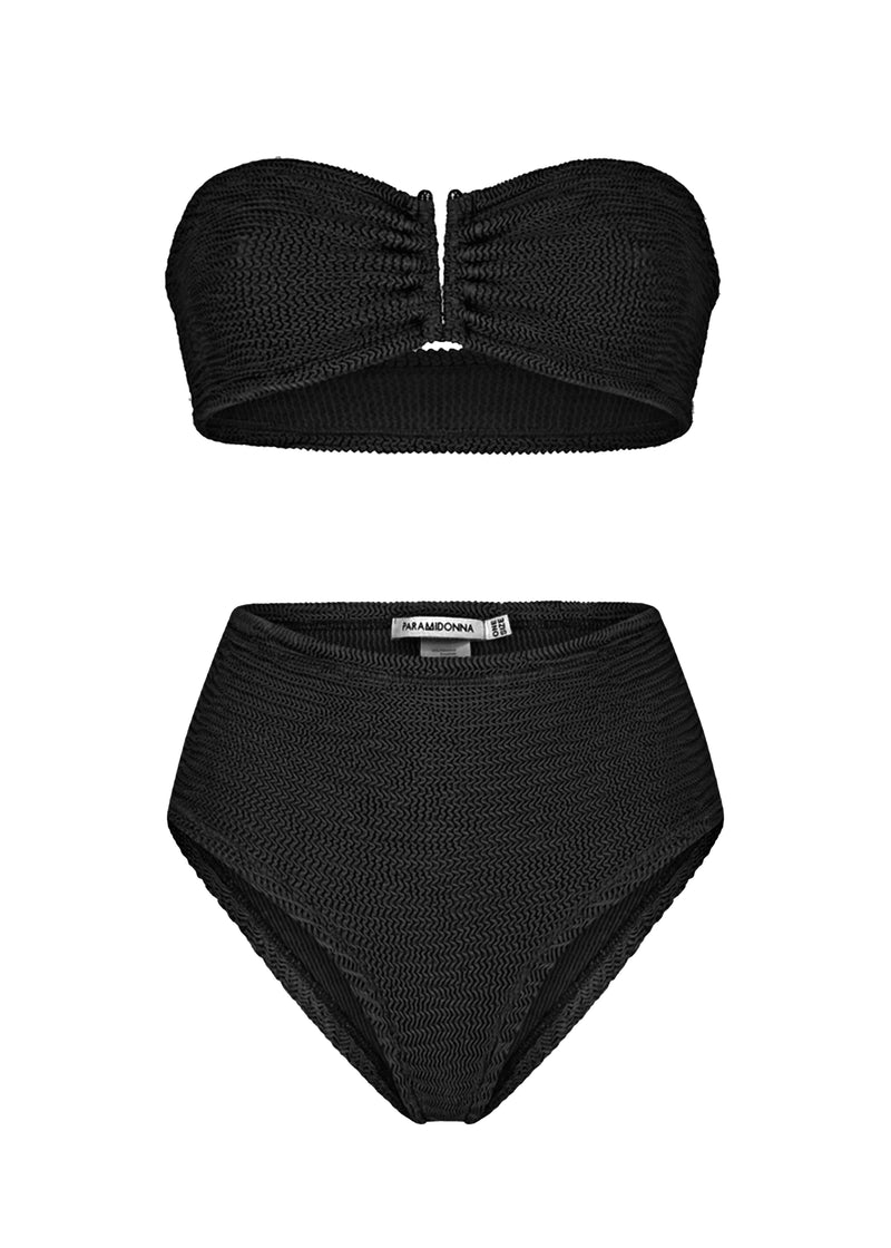 Frida High Waist Bikini Black