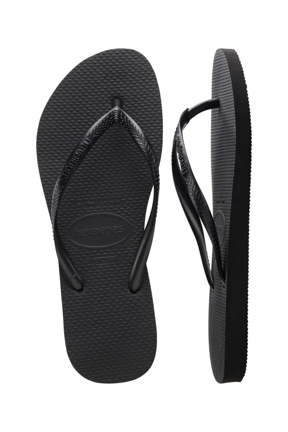 Load image into Gallery viewer, Havaianas Slim Flip Flops Black
