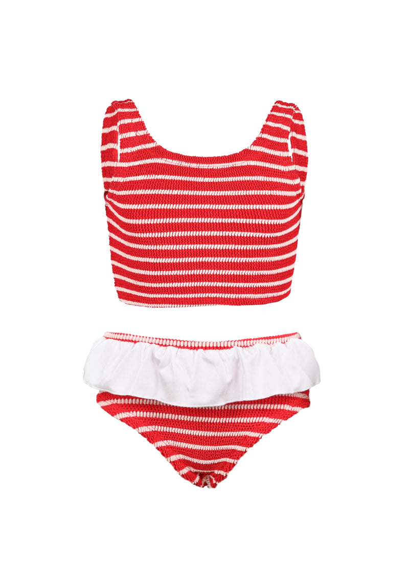 Baby Olive Bikini Red/White