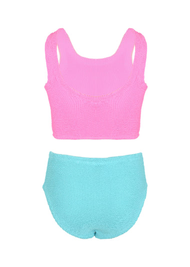 Kids Duo Lyra Bikini Bubblegum/Aqua - ONE SIZE - Bikini