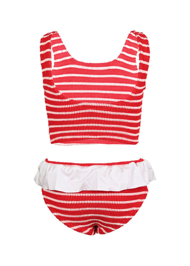 Kids Olive Bikini Red/White - ONE SIZE - Bikini