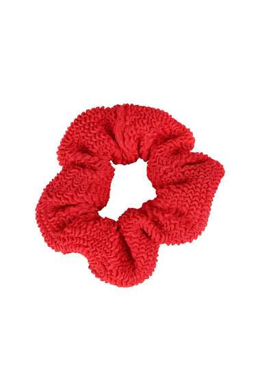 Scrunchie Metallic Crimson