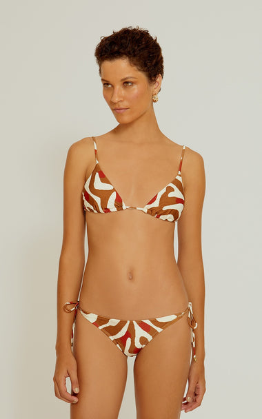 Long Triangle Bikini Top Kalahari - Bikini Top