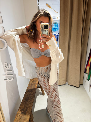 Marysia Crochet Maxi Skirt Silver - Skirt