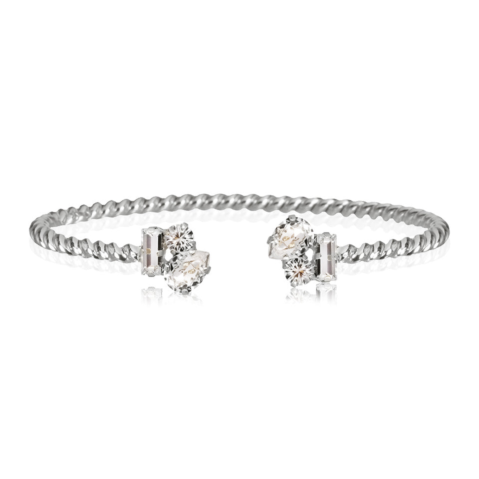 Load image into Gallery viewer, Isa Bracelet Rhodium Crystal - Bracelet
