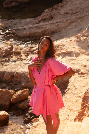 Arena Pink Mini Dress - Dress