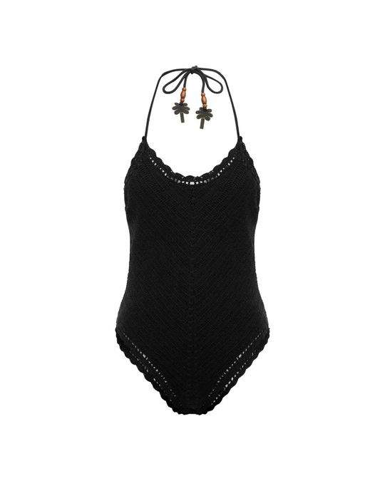 Load image into Gallery viewer, The Crochet Halter One Piece Palm Beach

