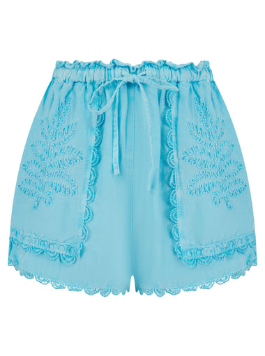 Izzie Neon Blue Shorts - Shorts
