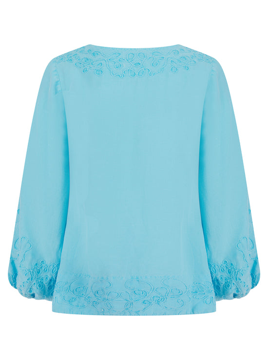 Izzadora Neon Blue Top