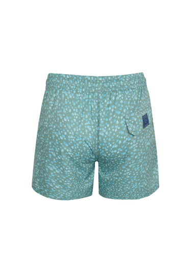 Boys Swimshorts Kaki Flowers