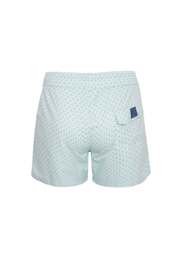Load image into Gallery viewer, Boys Swimshorts Kaki Geo
