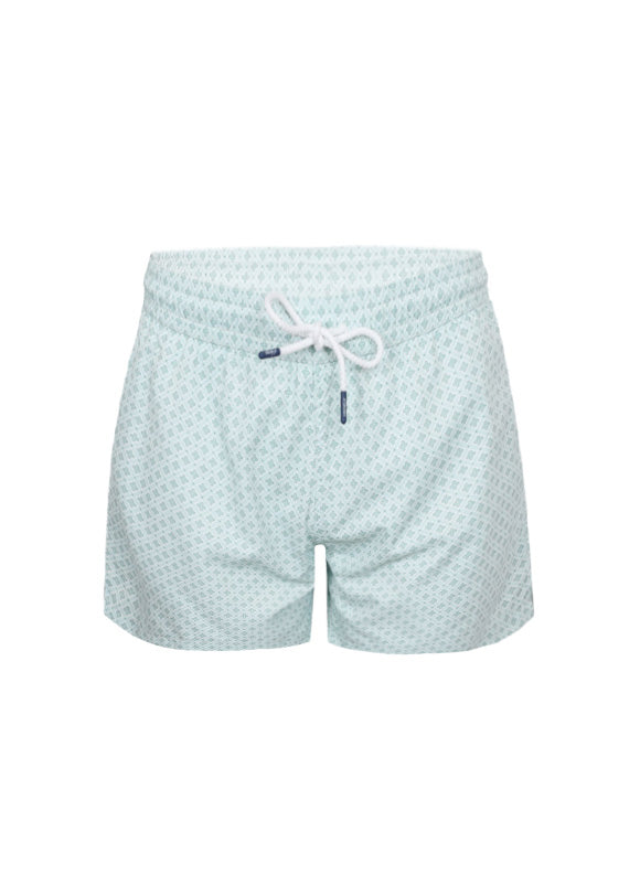 Load image into Gallery viewer, Boys Swimshorts Kaki Geo
