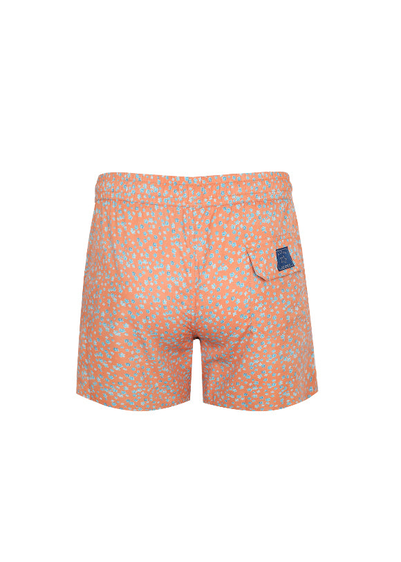 Load image into Gallery viewer, Boys Swimshorts Orange Flowers
