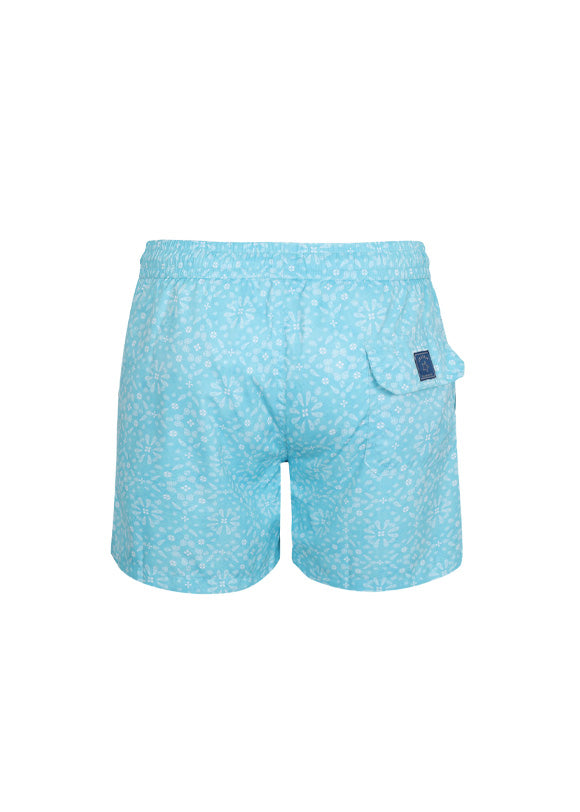 Load image into Gallery viewer, Boys Swimshorts Bandana Sky Blue
