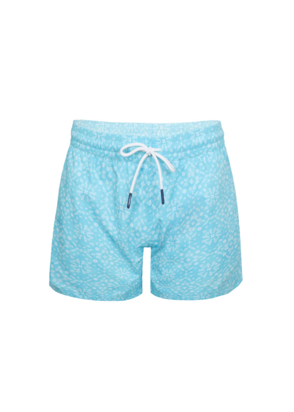 Load image into Gallery viewer, Boys Swimshorts Bandana Sky Blue
