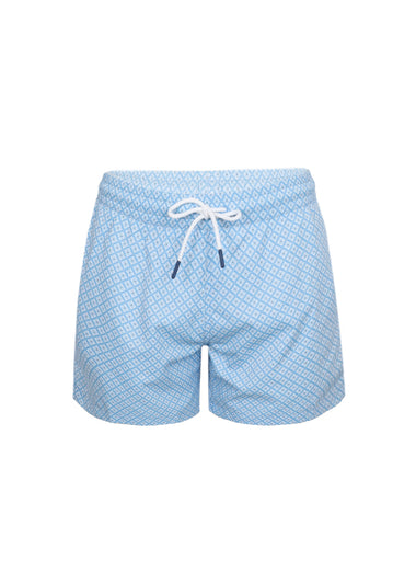 Boys Swimshorts Sky Blue Geo
