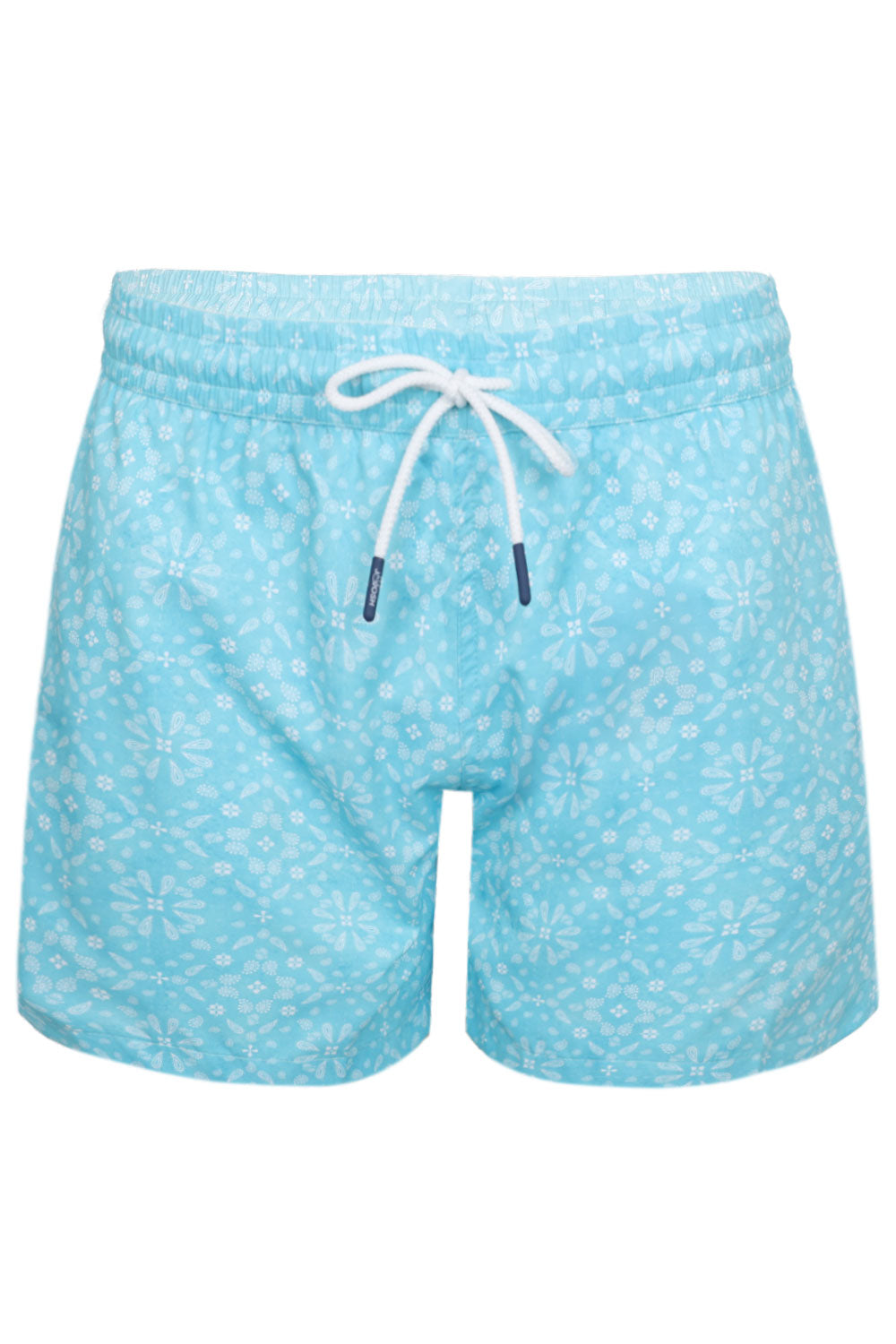 Men Swim Short Sky Blue Bandana