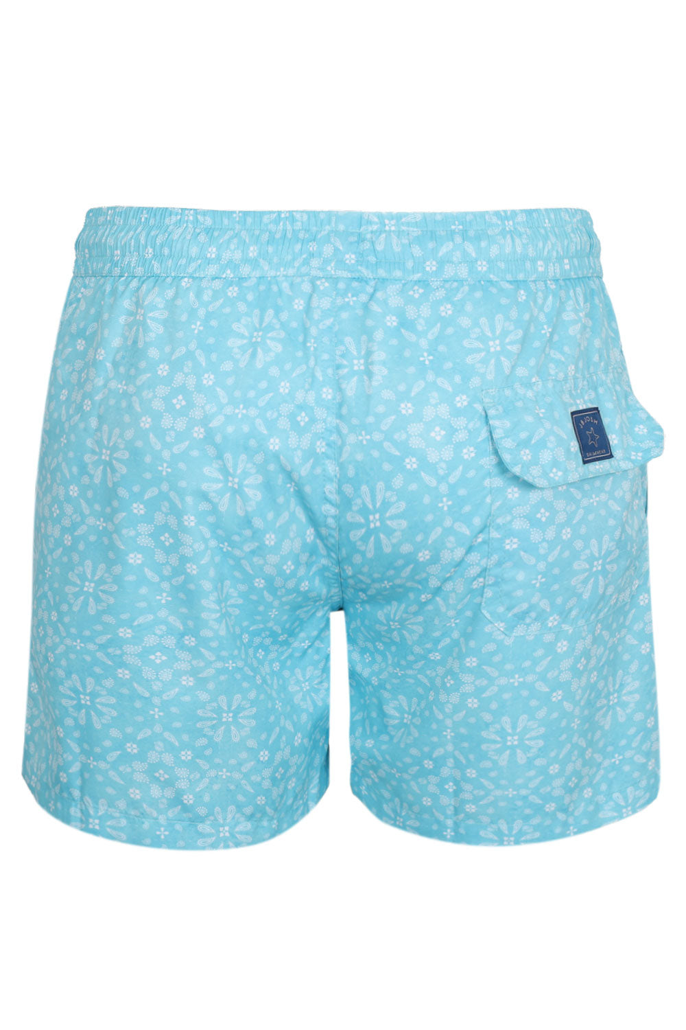 Men Swim Short Sky Blue Bandana