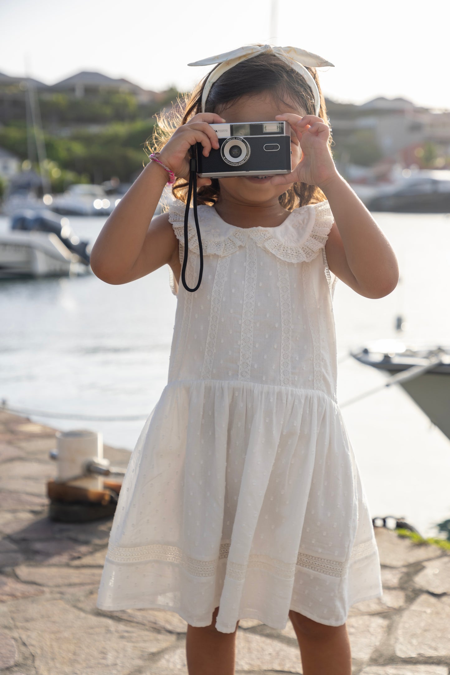 Load image into Gallery viewer, LYS Girls Dress Ivory
