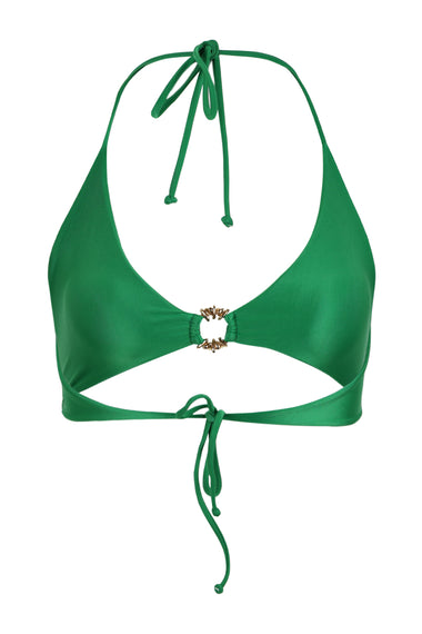 Triangle Front Detail Bikini Top Verdant