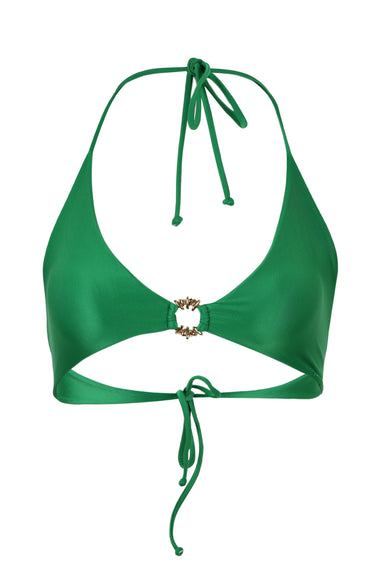Triangle Front Detail Bikini Top Verdant