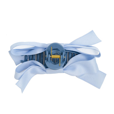 Large Claw Clip With Bow Light Blue - Hair Accesories