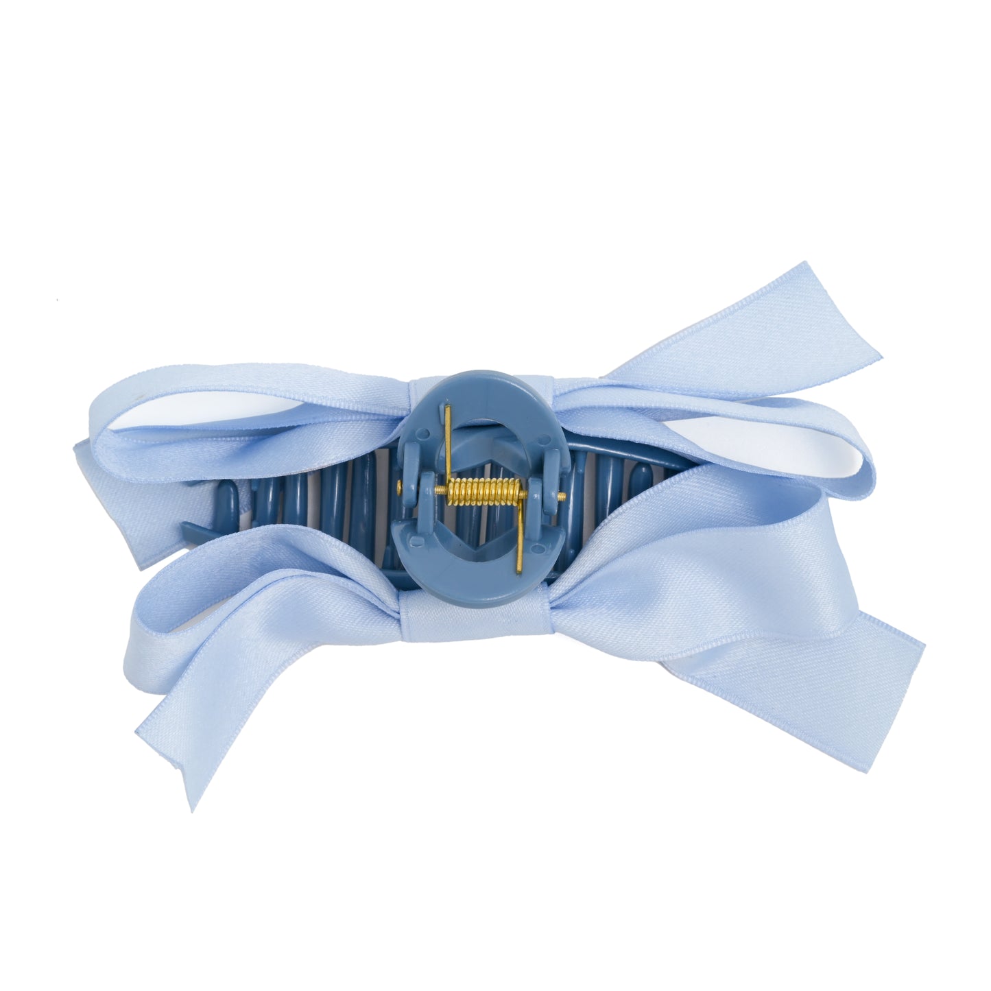 Load image into Gallery viewer, Large Claw Clip With Bow Light Blue - Hair Accesories
