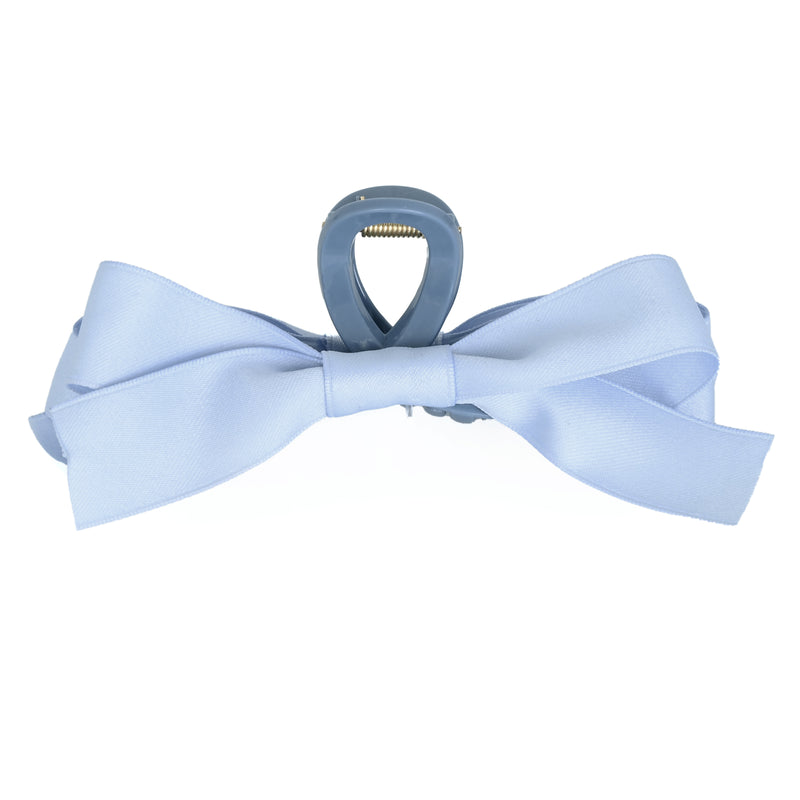 Large Claw Clip With Bow Light Blue