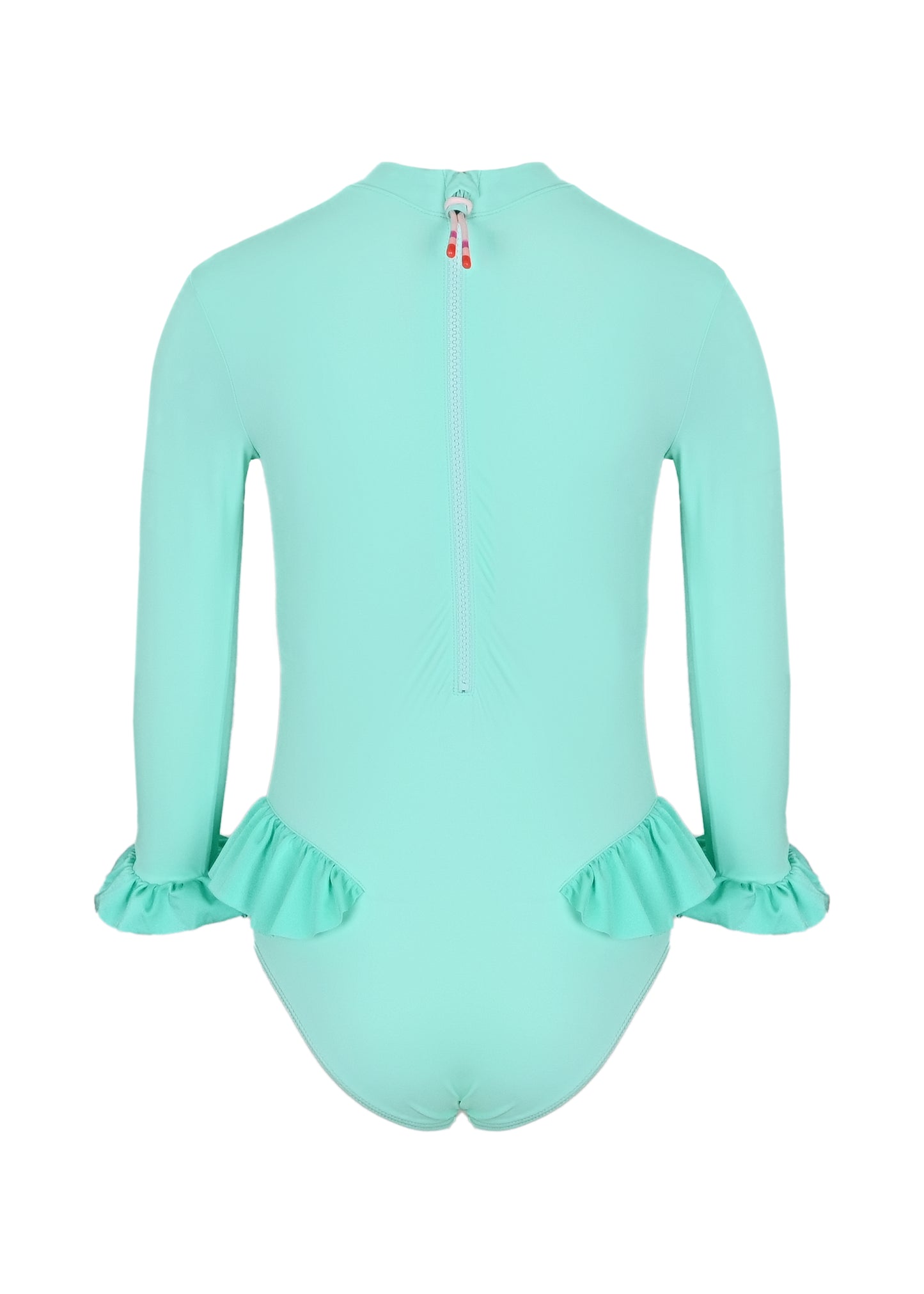 Load image into Gallery viewer, One Piece Baby Long Sleeves Aqua , Recycled, UPF 50+
