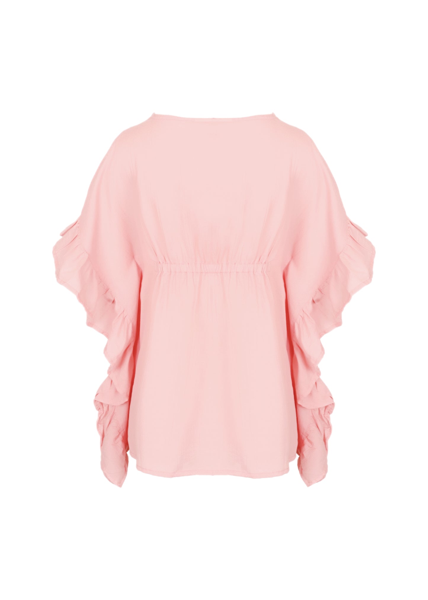 Load image into Gallery viewer, Caftan For Girls Cotton Gauze With Pompoms Pink - Kaftan
