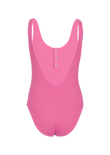 One Piece Swimsuit Lurex Pink - One Piece