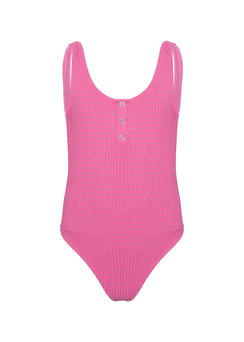 One Piece Swimsuit Lurex  Pink