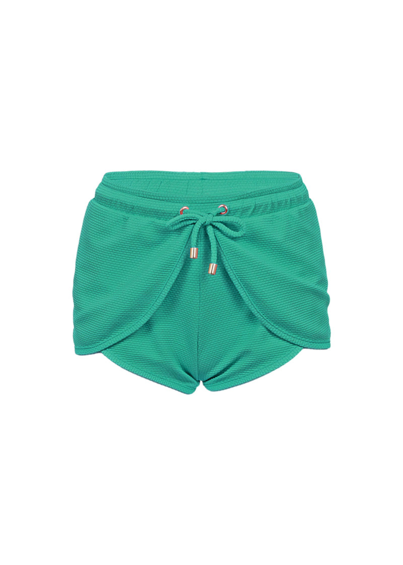 Short Lurex and Ties Peacock Green