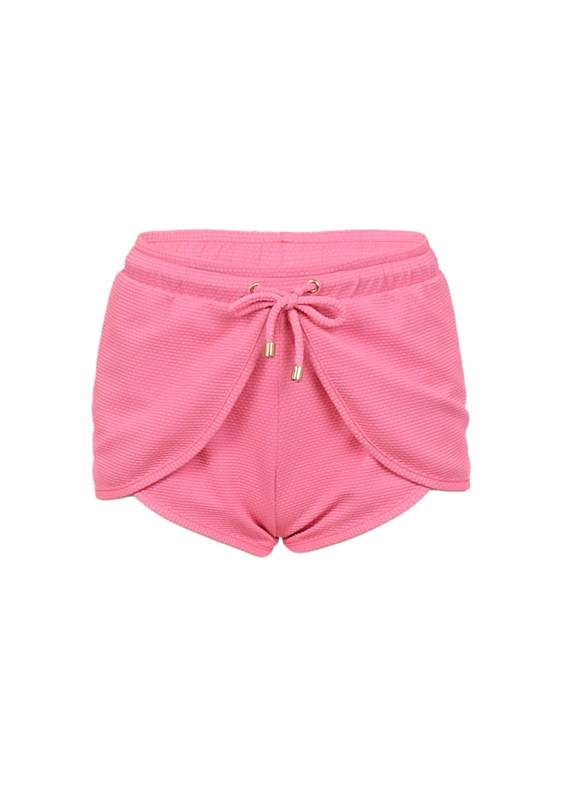 Short Lurex and Ties Pink Irridiscent