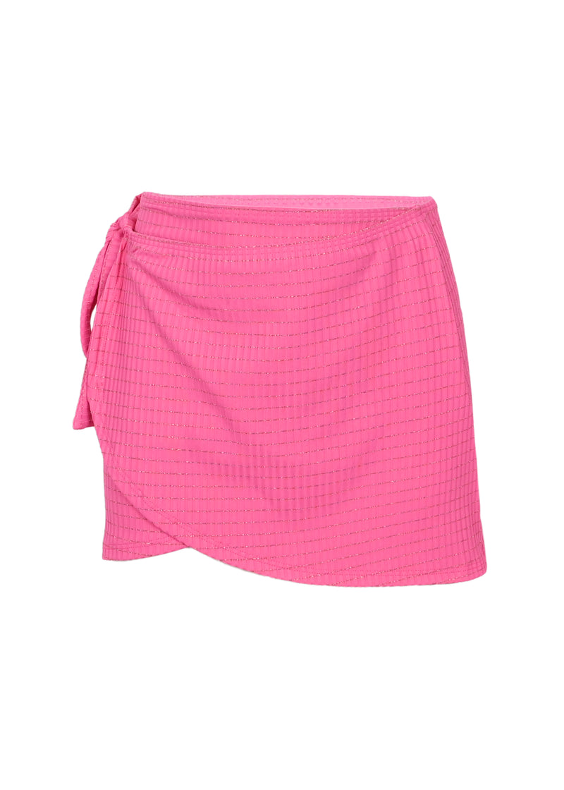 Skirt with Lurex for Girls Pink