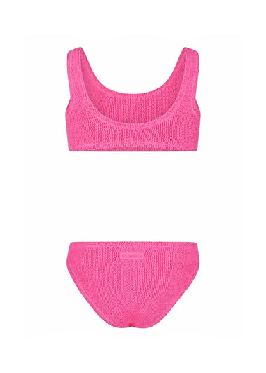 Pink crinkle classic bralette bikini Baker - Bikini