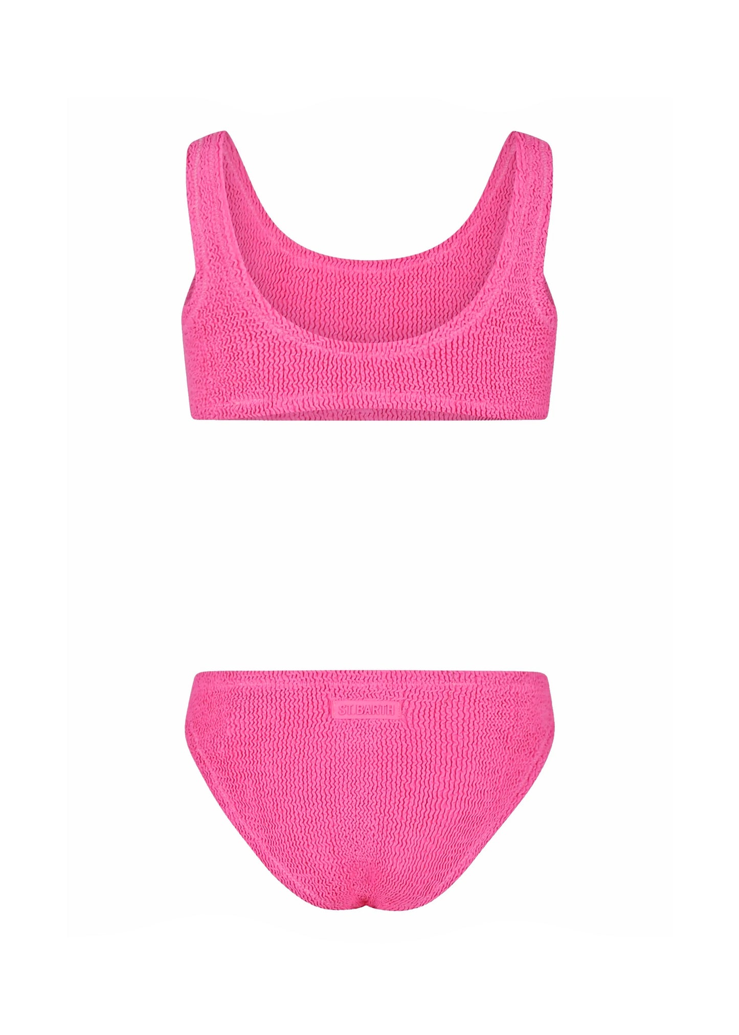 Load image into Gallery viewer, Pink crinkle classic bralette bikini Baker - Bikini
