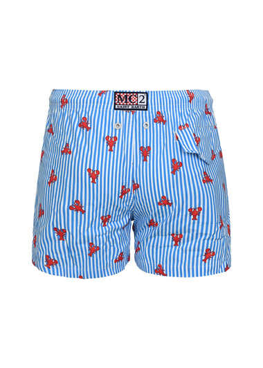 Comfort Light Lobster Stripes Light And Stretch Swim Short - Swim Shorts