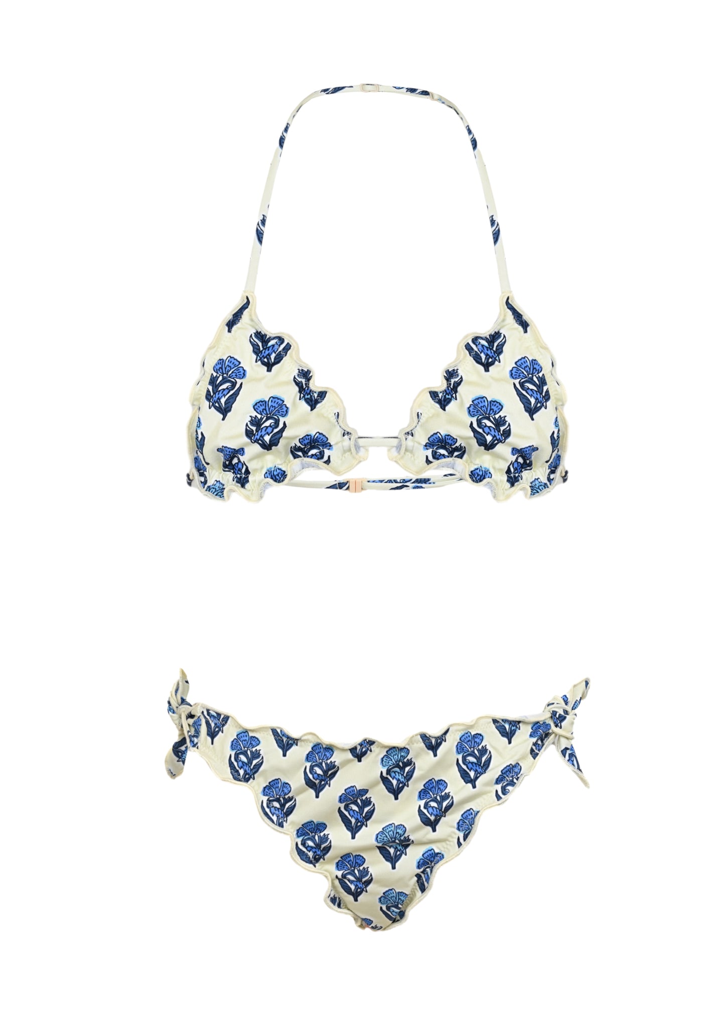 Cris Classic Triangle Bikini with Jaipur Flower - Bikini