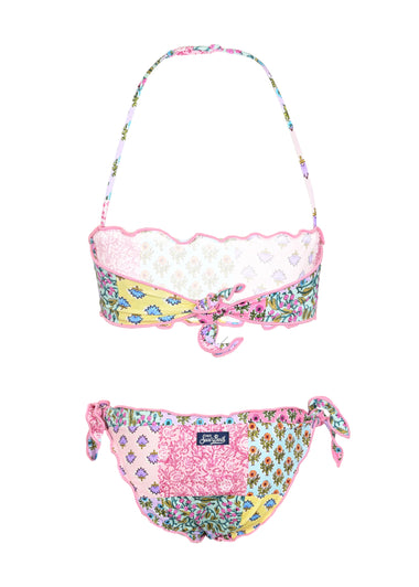 Emy Bandeau Bikini with Radical Patch Print - Bikini