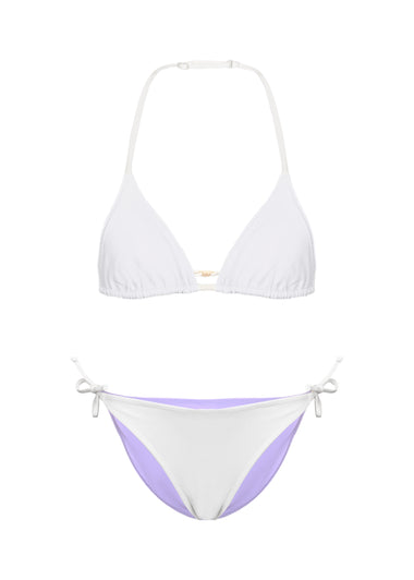 Holly Double Triangle Off White Bikini - Bikini