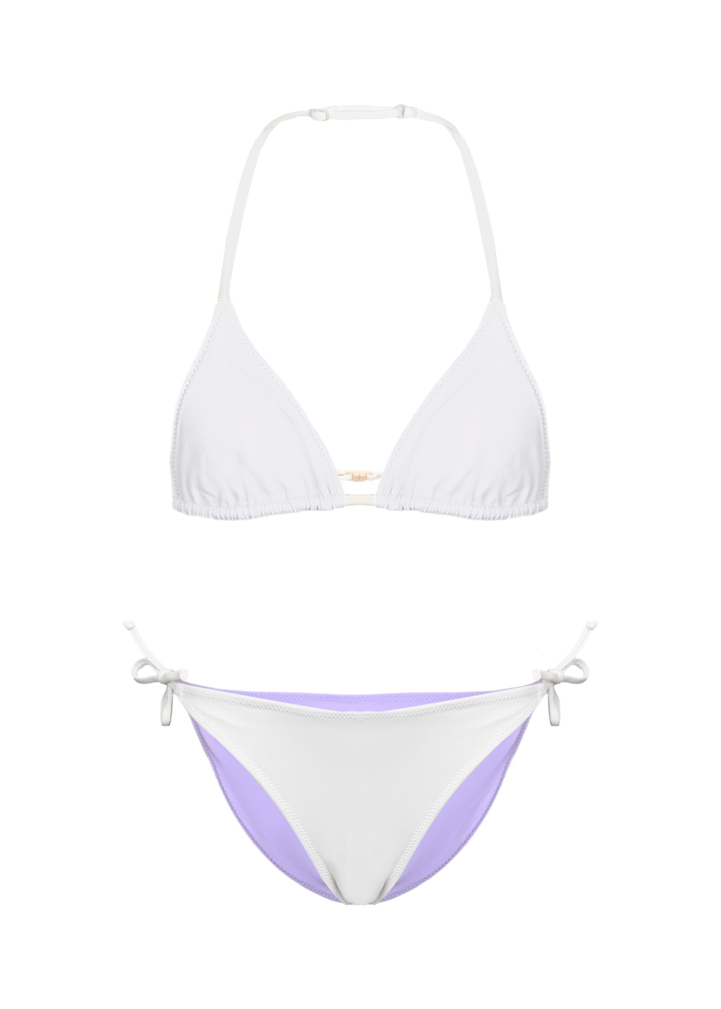 Load image into Gallery viewer, Holly Double Triangle Off White Bikini - Bikini
