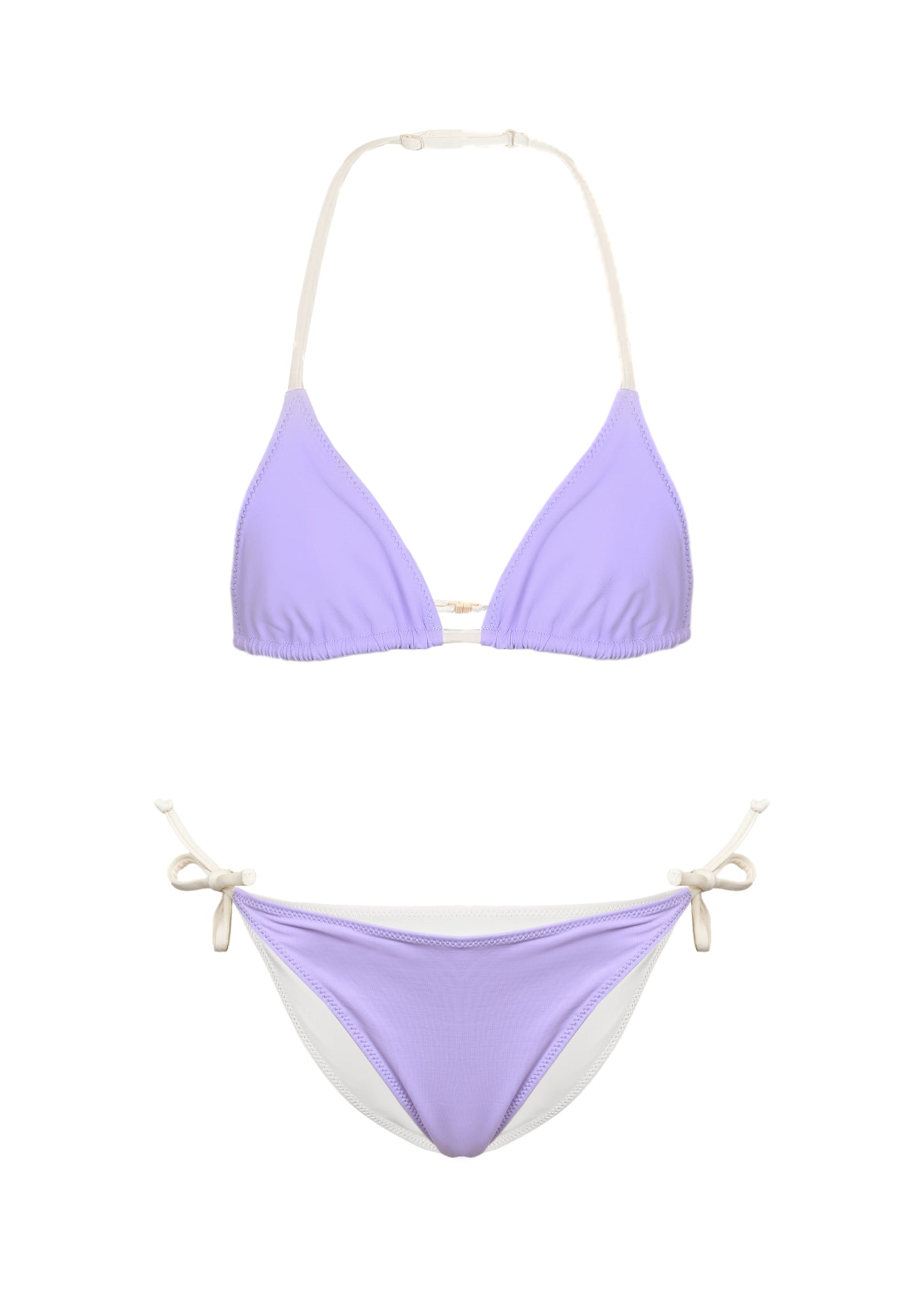 Load image into Gallery viewer, Holly Double Triangle Off White Bikini - Bikini
