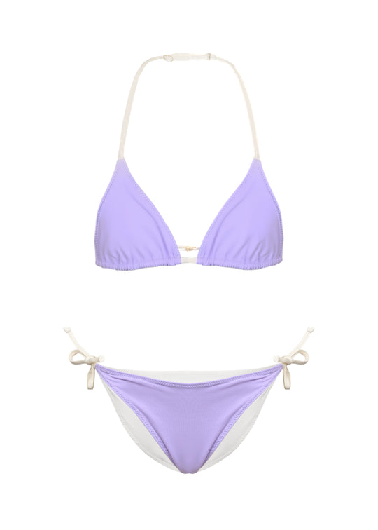 Holly Double Triangle Off White Bikini - Bikini