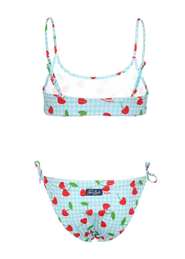 Jaiden Love Cherry Printed Bralette Bikini - Bikini