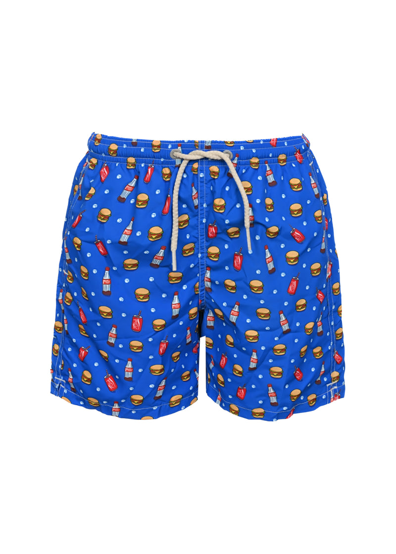 Jean Lighting Hamburger and Cola Ultralight Swim Short