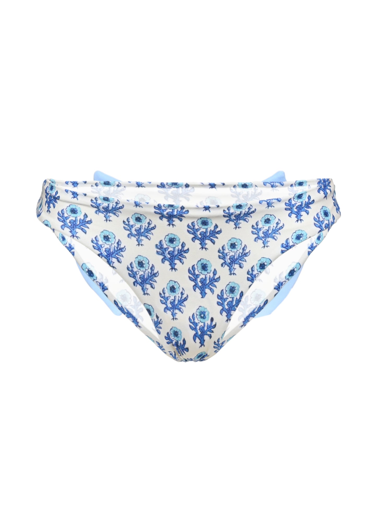 Load image into Gallery viewer, Madame Swim Briefs with Bow and Flower Print - Bikini Bottom
