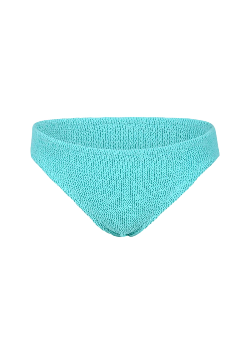 Madame Water Green Lurex Swim Briefs with Pink Bow