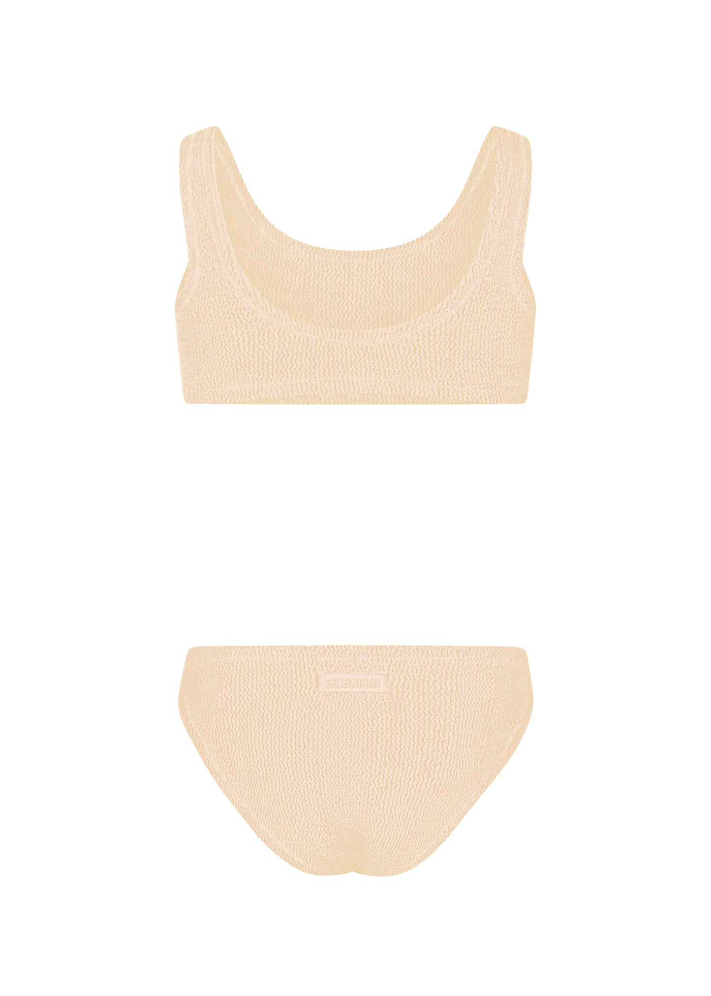 Load image into Gallery viewer, Peach Crinkle Classic Bralette Bikini Baker - Bikini
